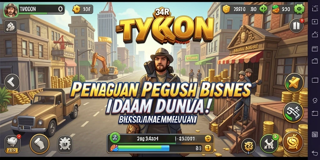 Screenshot tampilan gameplay Tycoon yang menarik dari 34R.