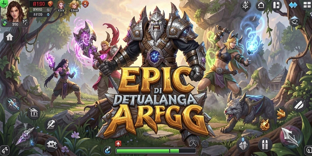 Tampilkan aksi seru dalam permainan ARPG 8180 dengan grafis menakjubkan.