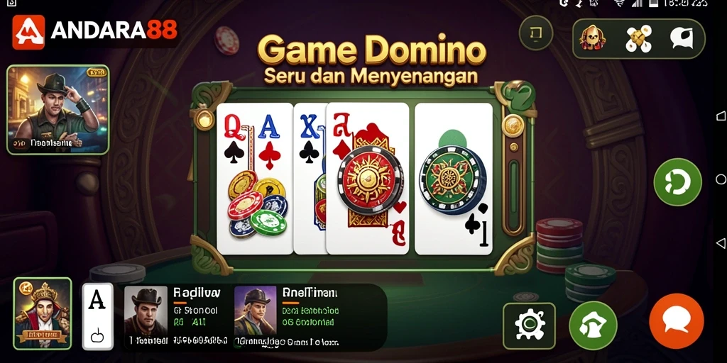 Tampilan menarik dari gameplay Domino ANDARA88