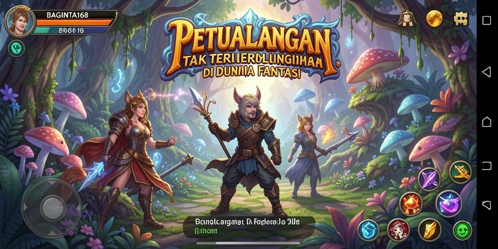 Tampilan gameplay <strong>BAGINTA168</strong> yang penuh aksi dan petualangan menakjubkan.