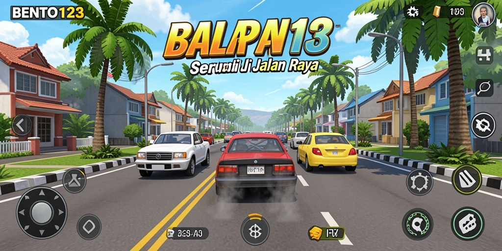 Menampilkan gameplay intens dari balapan di BENTO123.
