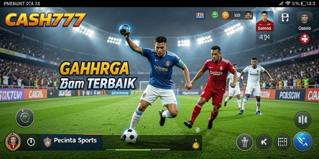 Gameplay CASH777 menampilkan aksi olahraga yang seru dan mendebarkan.