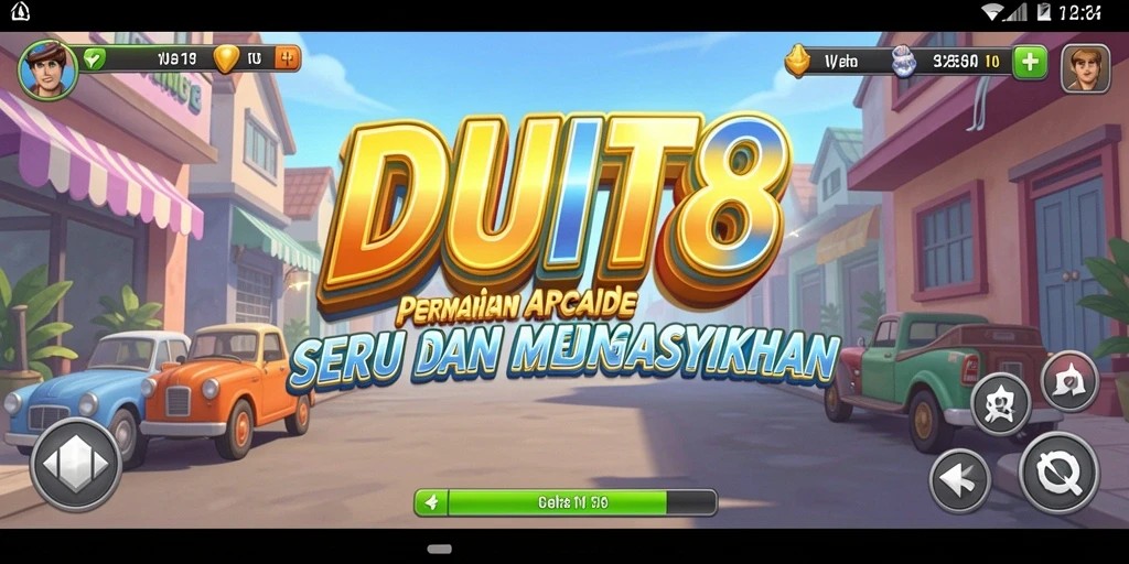 Tampilan gameplay menarik dari game arcade DUIT8.