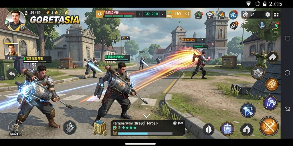 Tampilan gameplay GOBETASIA yang menegangkan dan penuh strategi.