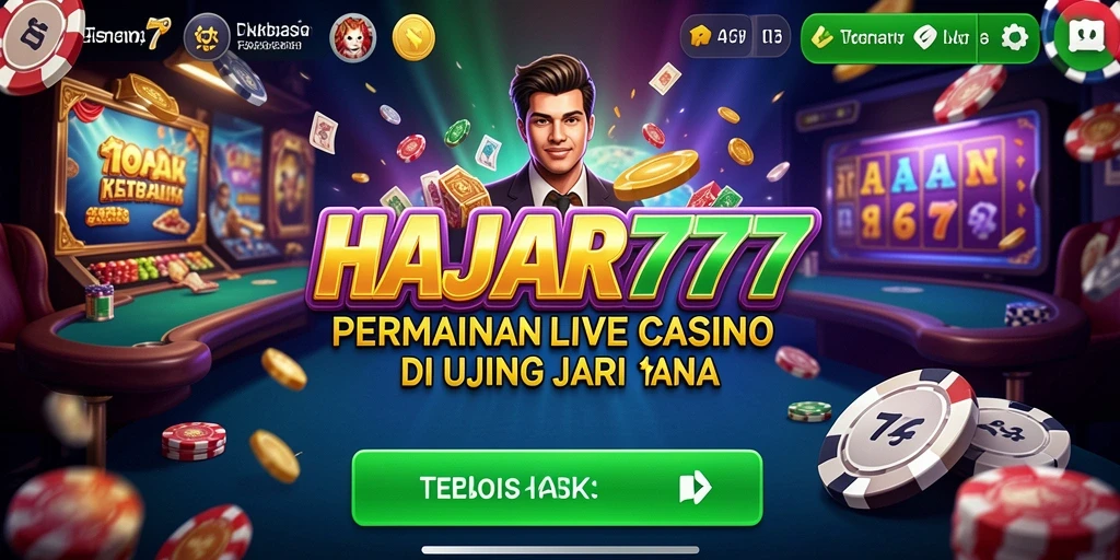 Tampilan menarik dari gameplay Live Casino di HAJAR777.