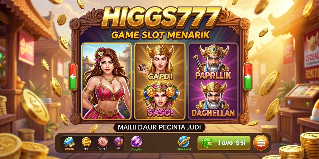 Tampilan gameplay menarik dari HIGGS777 dengan grafik Slot yang memukau.