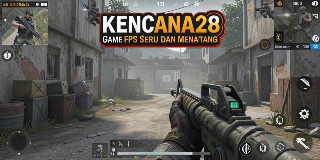 Screenshot gameplay KENCANA28 menampilkan aksi tembak-menembak yang intens.