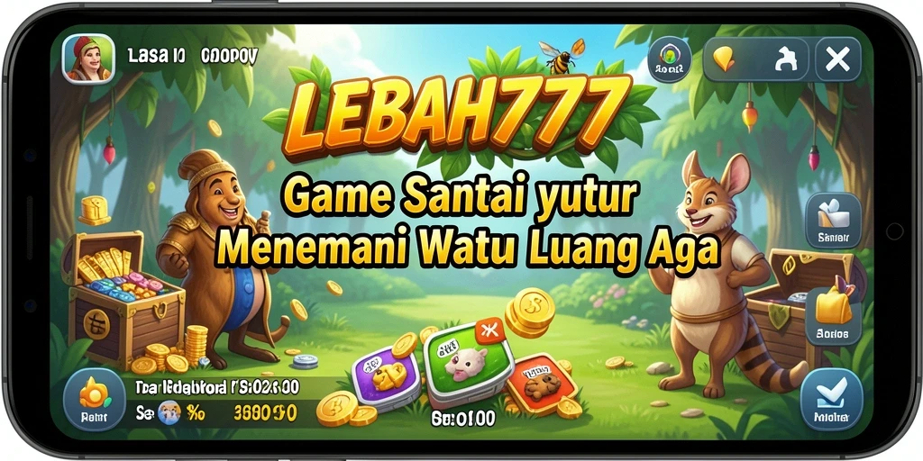 Tampilan gameplay LEBAH777 yang penuh warna dan menarik.