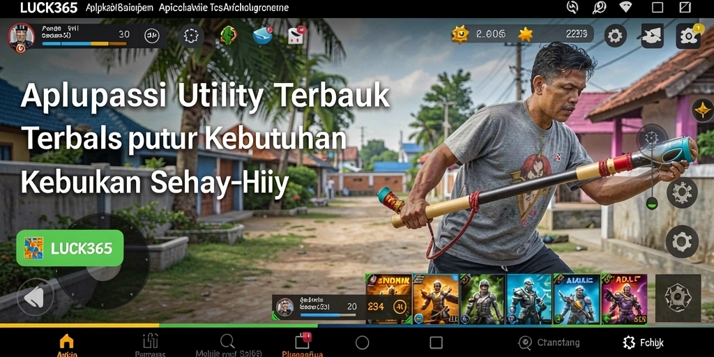 Tampilan antarmuka LUCK365 yang menarik dan fungsional.