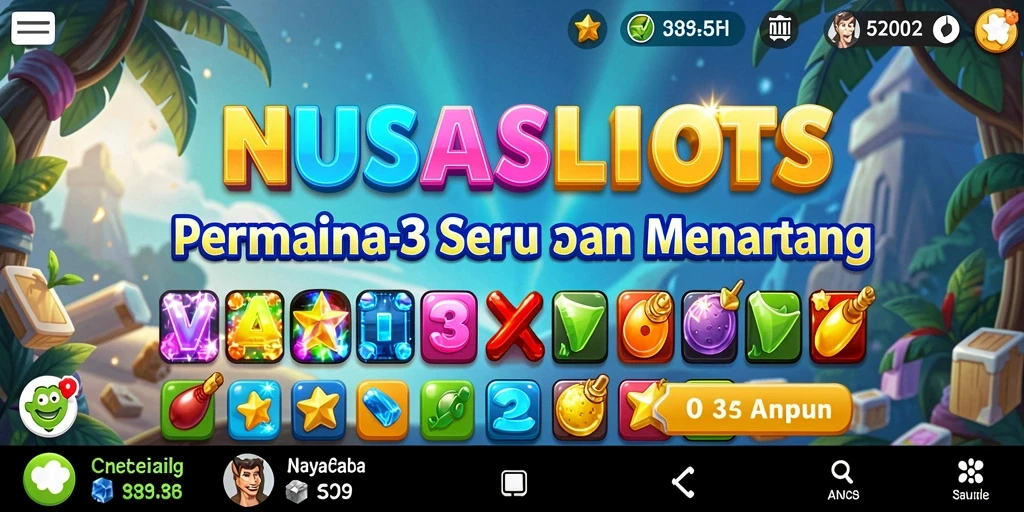 Tampilan gameplay NUSASLOTS yang menarik dan penuh tantangan.