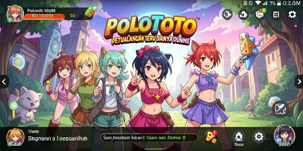 Tampilkan gameplay penuh warna di dunia POLOTOTO yang menakjubkan.