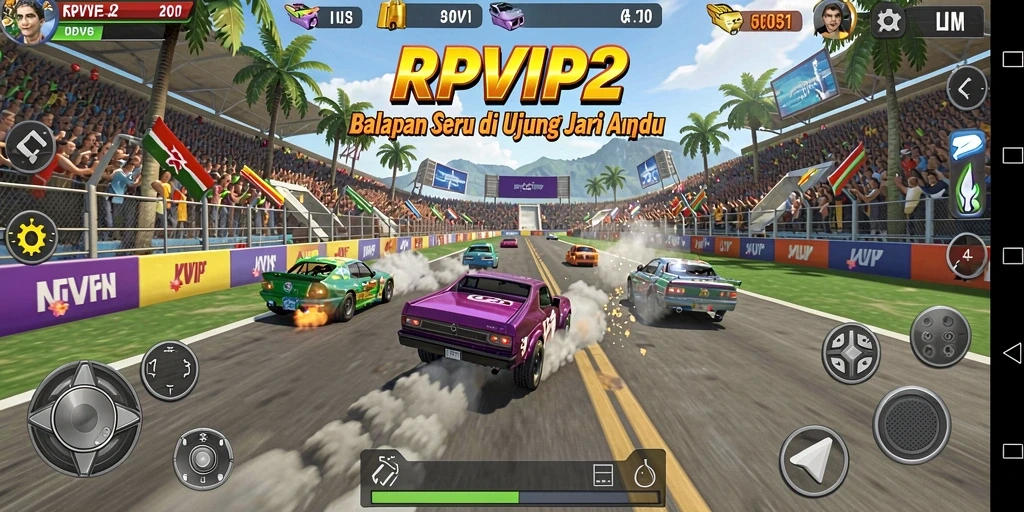 Tampilan gameplay RPVIP2 yang mengasikan dan realistis.