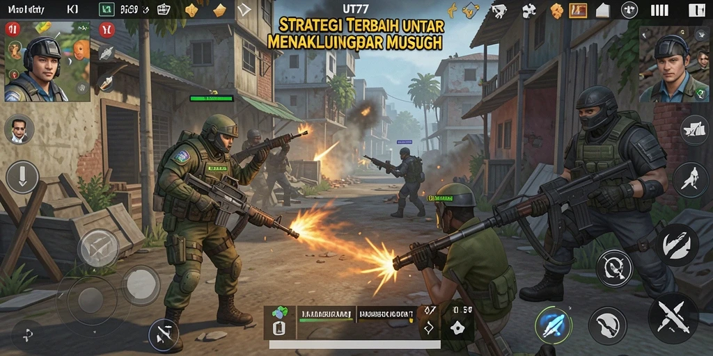 Tangkapan layar gameplay <strong>UT77</strong> yang menampilkan strategi pertempuran yang mendebarkan.